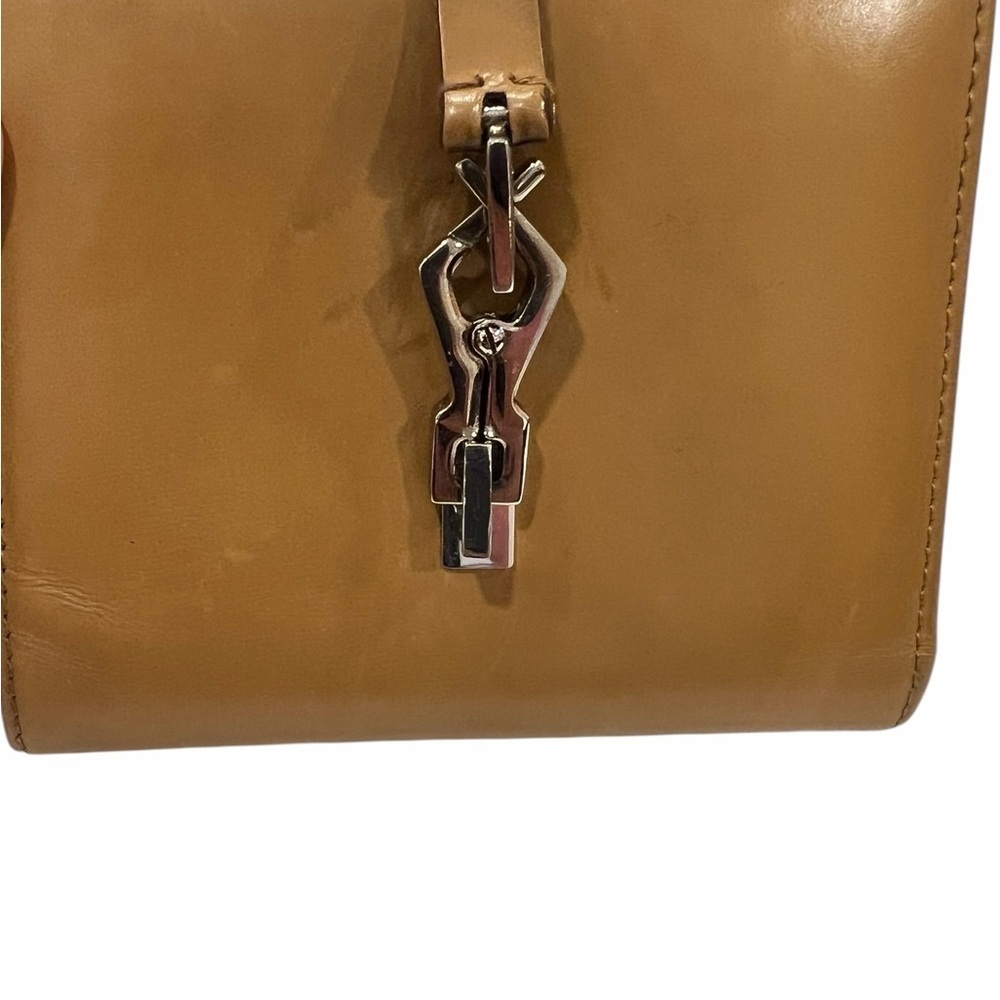 Gucci Jackie Leather Wallet Vintage | Tan Caramel | Rare Hardware - Picture 4 of 15